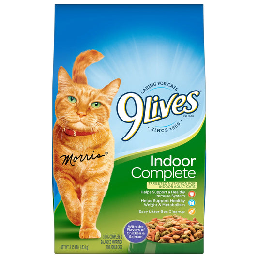 9Lives Cat Food Indoor Complete 3.15Ib
