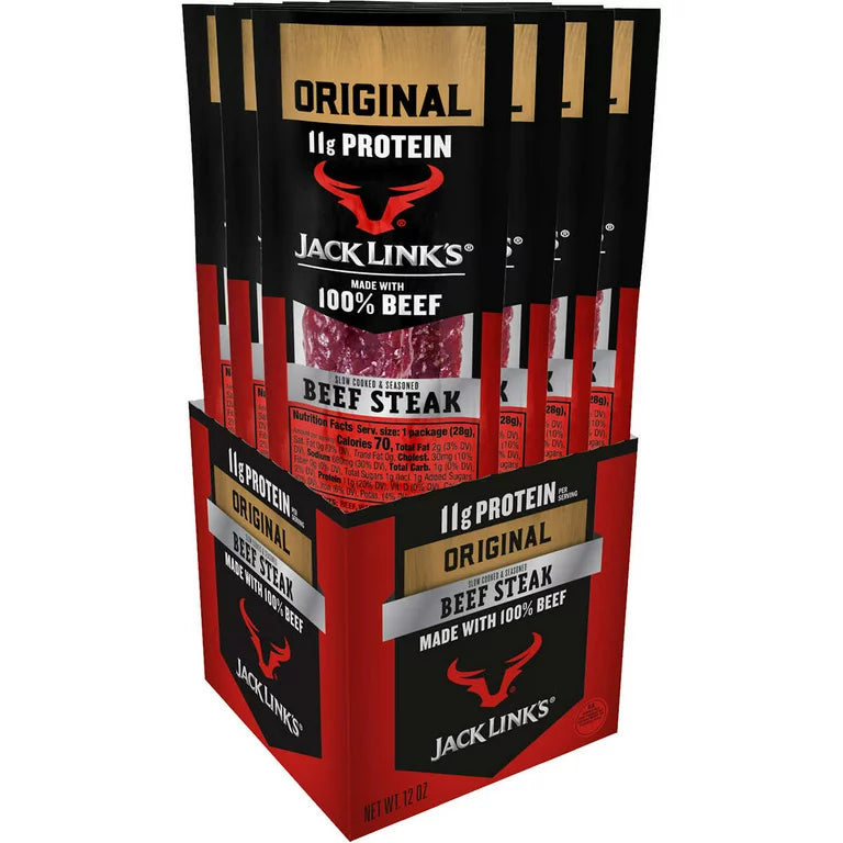 Jack Links Original Beef Steaks 1oz (Pack of 12)