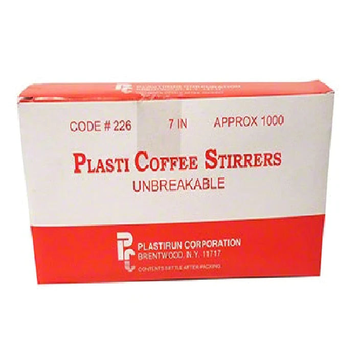 Plastic Coffee Stirrers 7" (1000 Count)