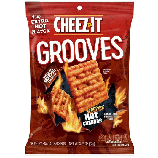 Cheez-It Grooves Scorchin’ Hot Cheddar 3.25oz