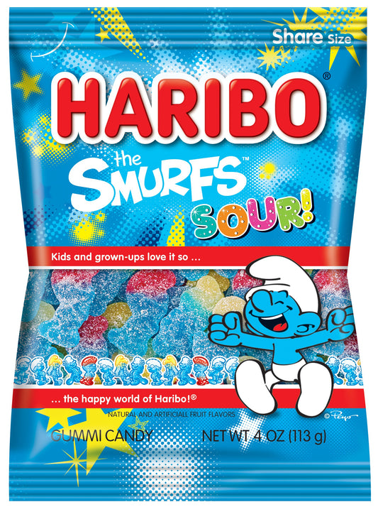 Haribo the Smurfs Sour 4oz