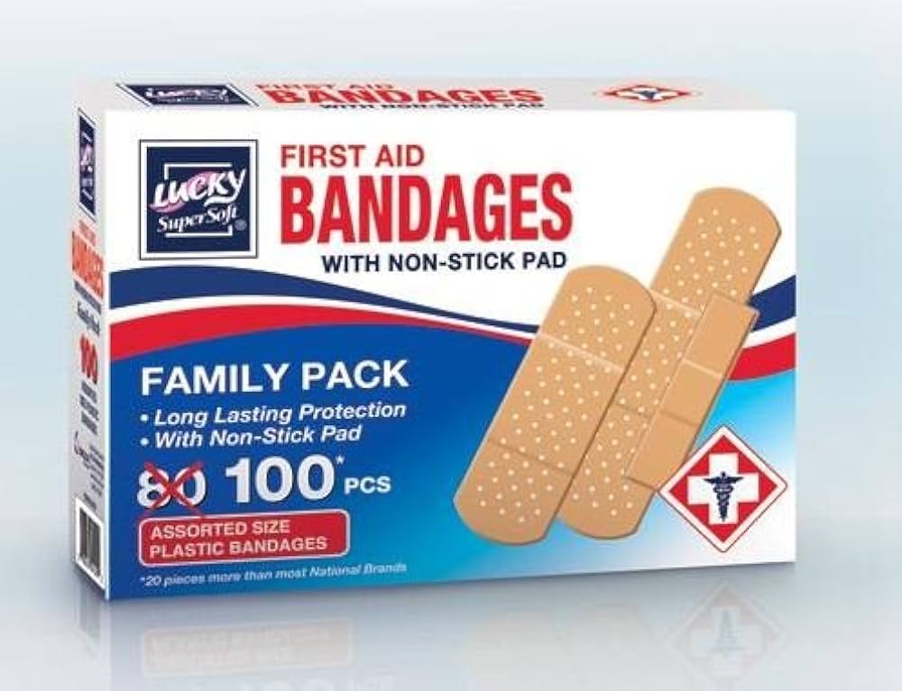 Lucky Super Soft First Aid Bandages (Pack of 100)