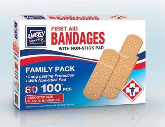 Lucky Super Soft First Aid Bandages (Pack of 100)