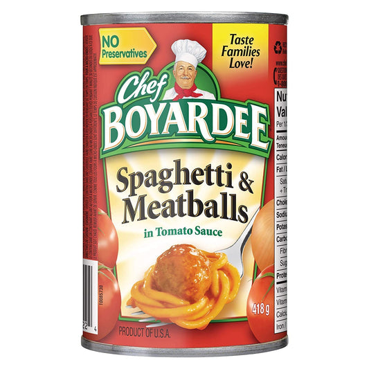 Chef Boyardee Spaghetti & Meatballs 15oz (Pack of 24)