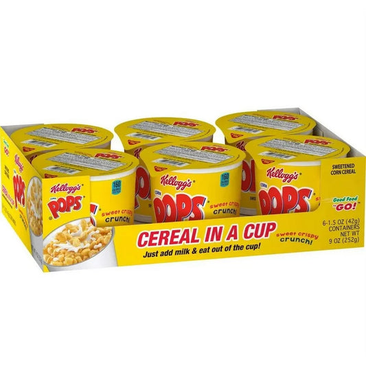 Kellogg’s Corn Pops Cup 1.5oz (Pack of 6)