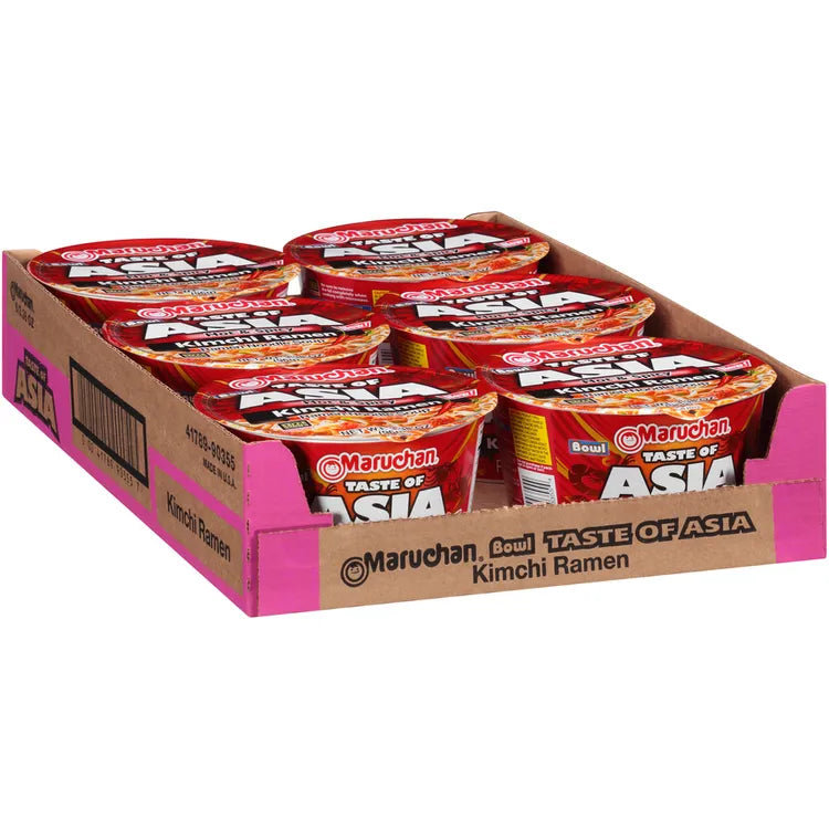 Maruchan Bowl Taste of Asia Kimchi Ramen 3.31oz (Pack of 6)