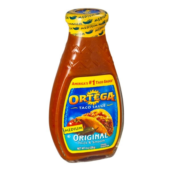 Ortega Medium Taco Sauce 8oz (Pack of 12)