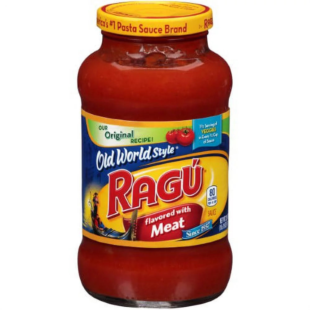 Ragu Meat Flavored Pasta Sauce 24oz (Pack of 12)