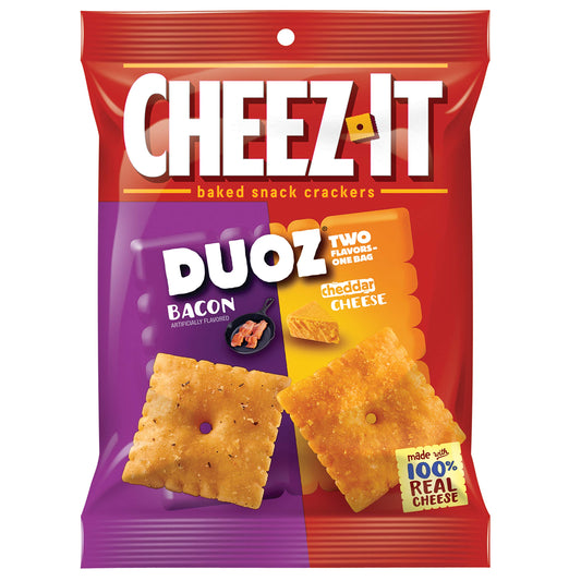 Cheez-It Duoz Bacon Cheddar Cheese 4.3oz (Pack of 6)