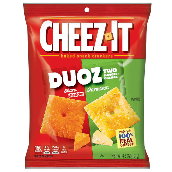 Cheez-It Duoz Sharp Cheddar Parmesan 4.3oz (Pack of 6)