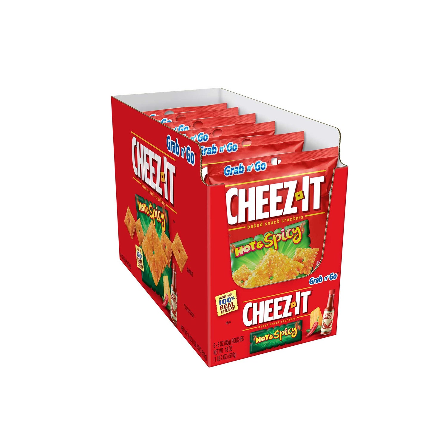 Cheez-It Hot & Spicy 3oz (Pack of 6)