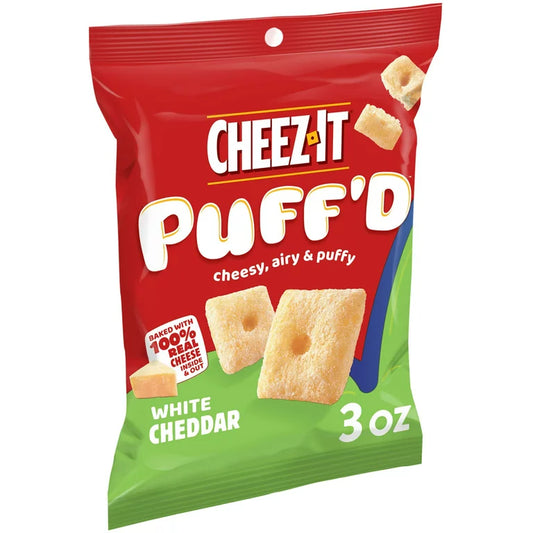 Cheez-It Puff’d White Cheddar 3oz (Pack of 6)