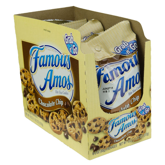 Famous Amos Chocolate Chip Cookies 2oz (Pack of 6)