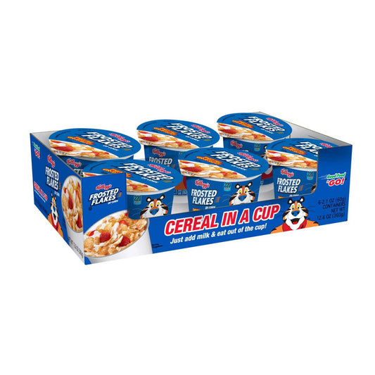 Kellogg’s Frosted Flakes Cup 2.1oz (Pack of 6)