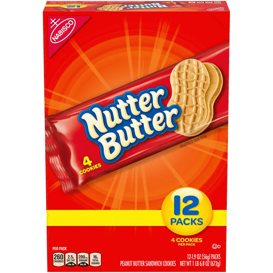 Nabisco Nutter Butter 1.9oz (Pack of 12)