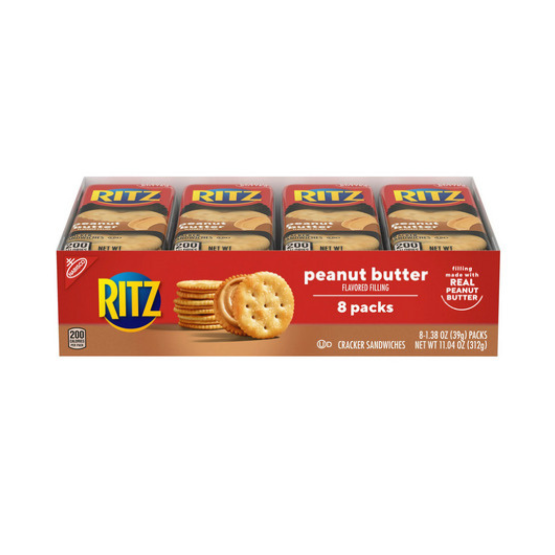 Nabisco Ritz Peanut Butter 1.35oz (Pack of 8)
