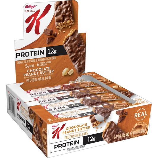 Kellogg’s Special K Protein Bars Chocolate Peanut Butter 1.59oz (Pack of 8)