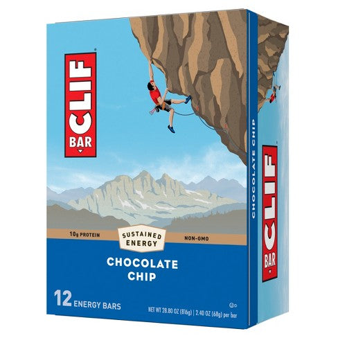 Clif Bar Chocolate Chip 2.4oz (Pack of 12)