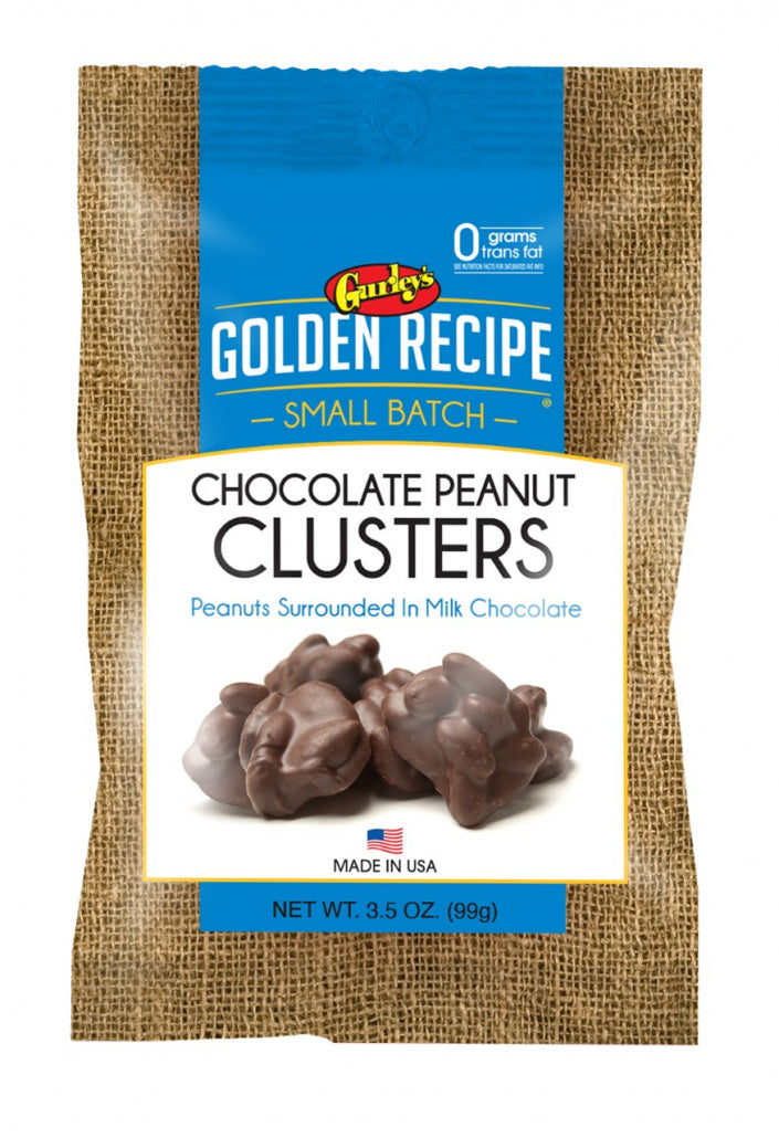 Gurley’s Golden Recipe Milk Chocolate Peanut Clusters Small Batch 3.5oz (Pack of 8)