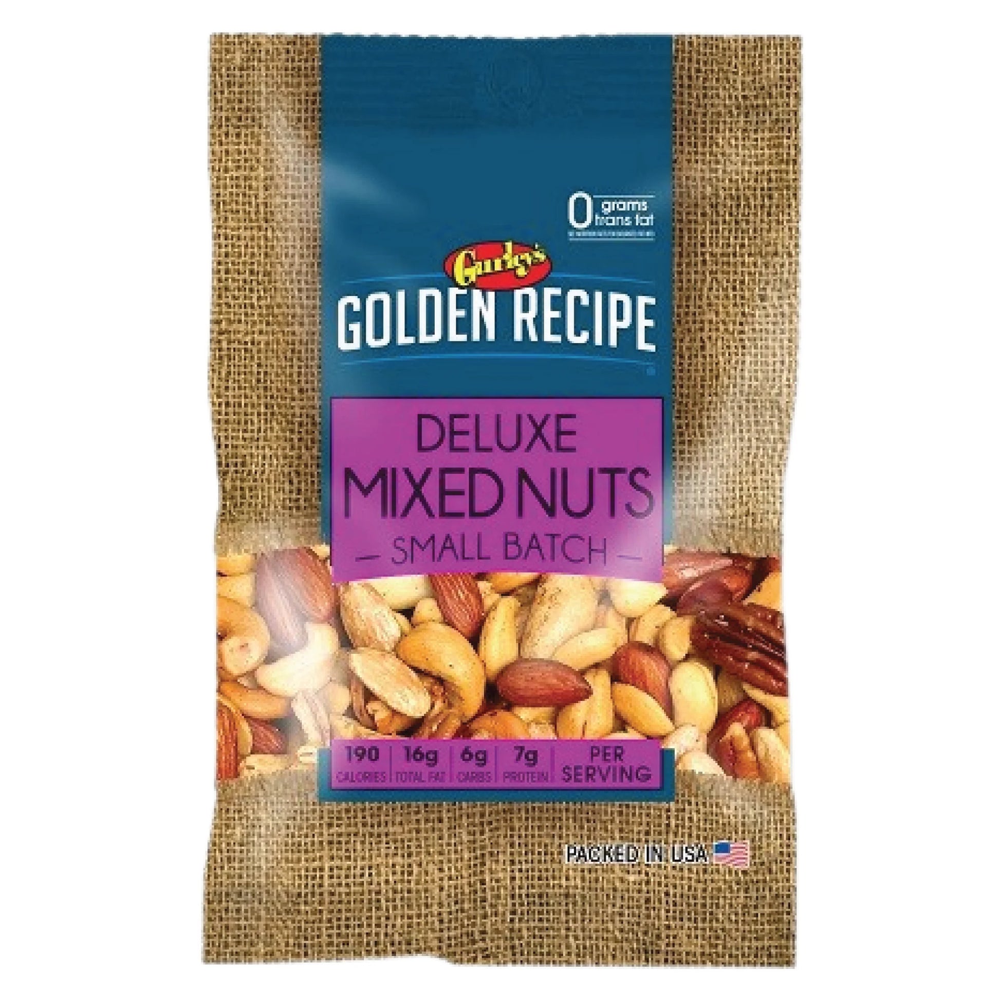 Gurley’s Golden Recipe Deluxe Mixed Nuts Small Batch 2.75oz (Pack of 8)