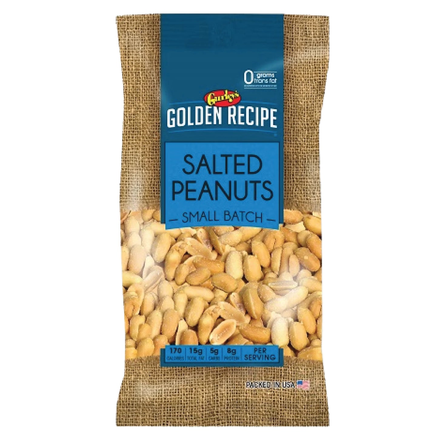 Gurley’s Golden Recipe Salted Peanuts Small Batch 6oz (Pack of 8)