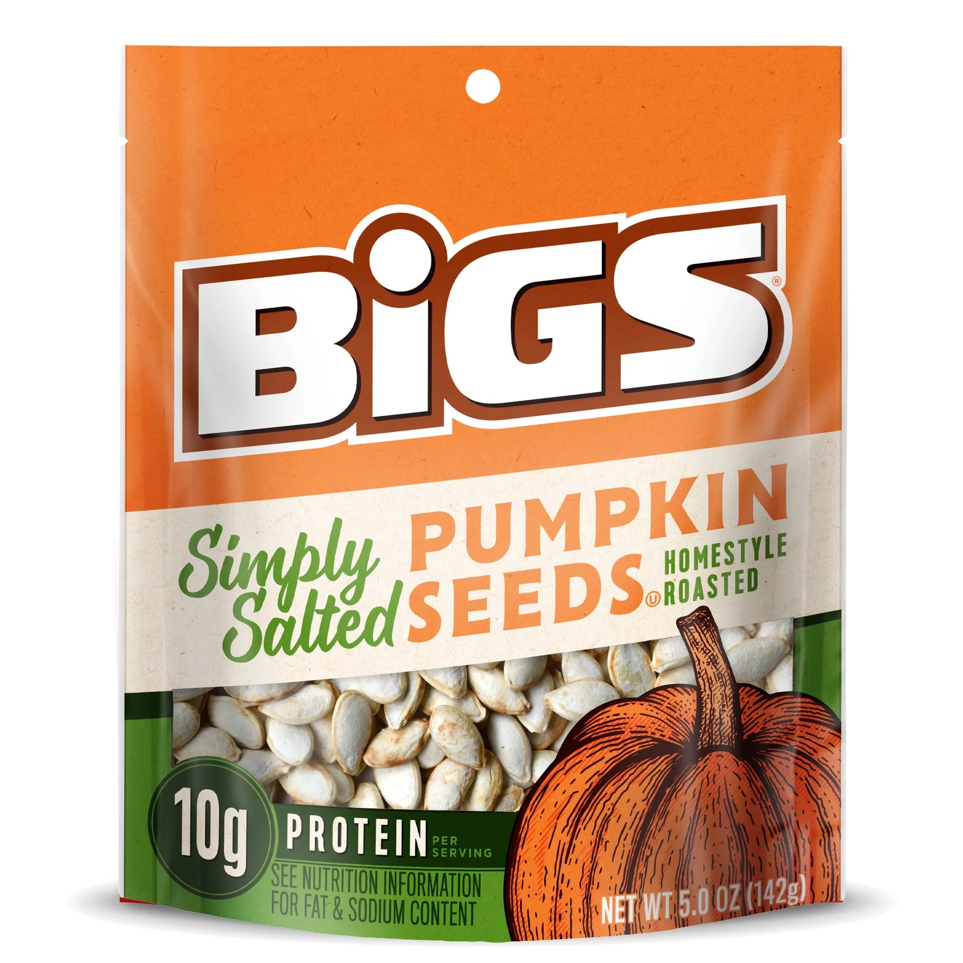 Bigs Pumpkin Seeds Simply Salted 5oz (Pack of 12)