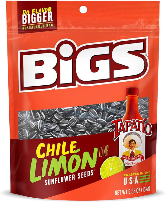 Bigs Sunflower Seeds Chile Limon 5.35oz 12 Count