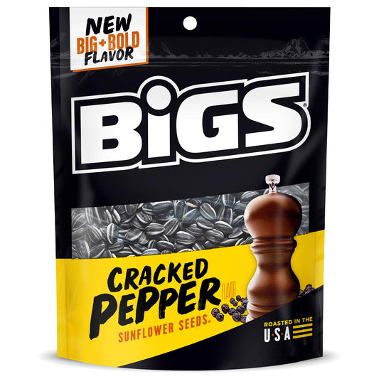 Bigs Sunflower Seeds Cracked Pepper 5.35oz 12 Count