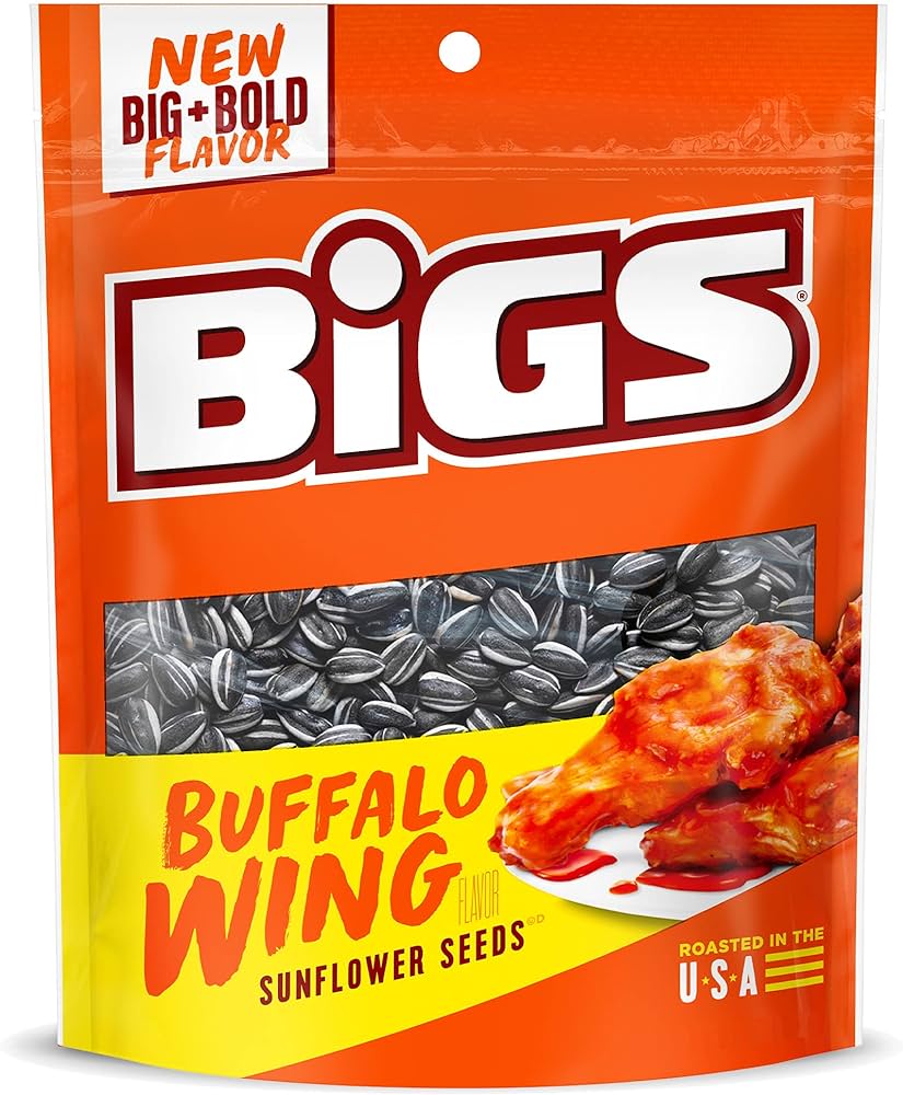 Bigs Sunflower Seeds Buffalo Wing 5.35oz (Pack of 12)