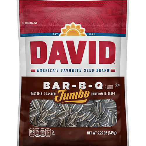 David Sunflower Seeds Bar-B-Q 5.25oz (Pack of 12)