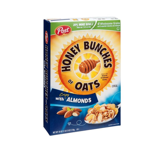 Honey Bunches of Oats with Almonds Box 18oz (Pack of 12)