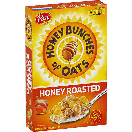 Honey Bunches of Oats Honey Roasted Box 18oz (Pack of 12)