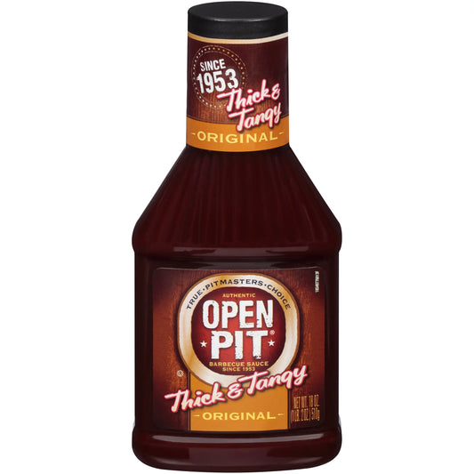 Open Pit Thick & Tangy Original Barbecue Sauce 18oz (Pack of 12)