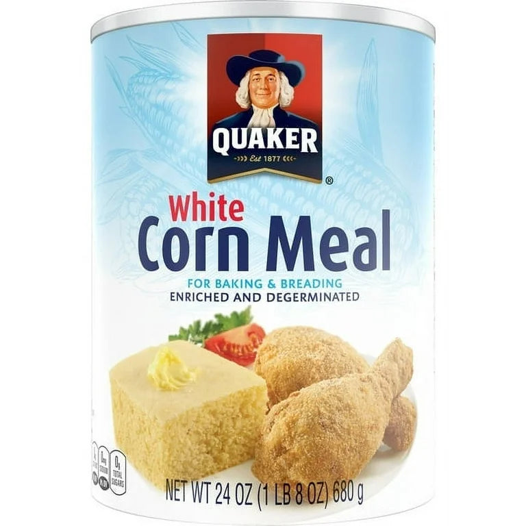 Quaker White Corn Meal 24oz 12 Count