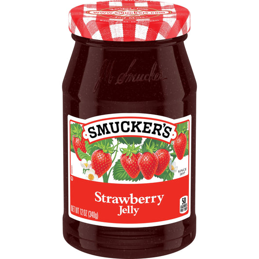 Smucker’s Strawberry Jelly 12oz 12 Count