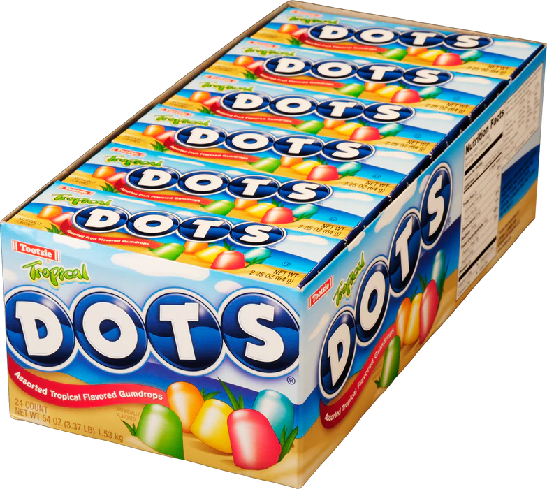 Dots Tropical Gumdrops 2.25oz 24 Count