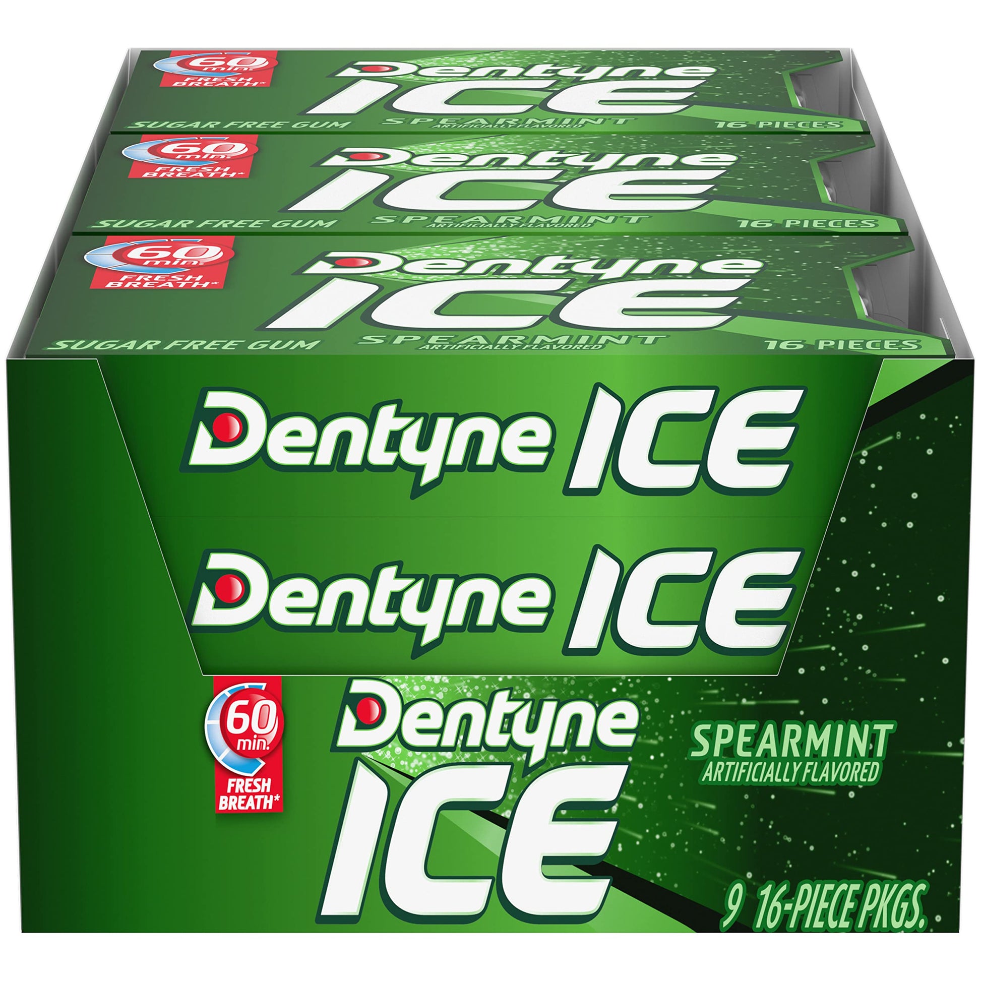 Dentyne Ice Spearmint 16 Sticks 9 Count
