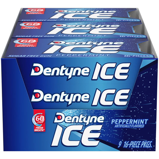 Dentyne Ice Peppermint 16 Sticks 9 Count