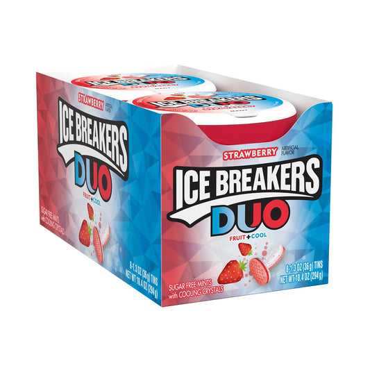Ice Breakers Duo Strawberry 1.3oz 8 Count