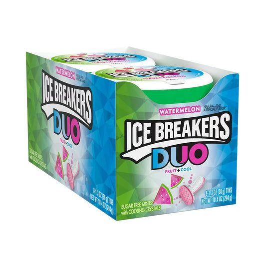 Ice Breakers Duo Watermelon 1.3oz 8 Count