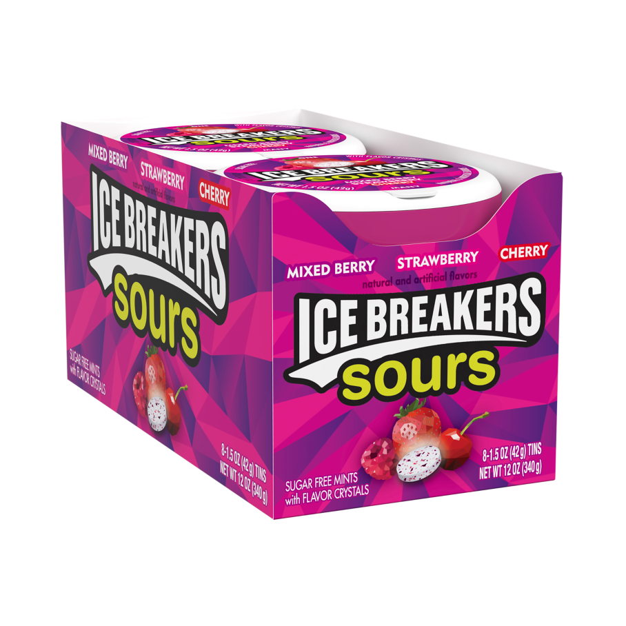 Ice Breakers Sours Mixed Berry 1.5oz 8 Count