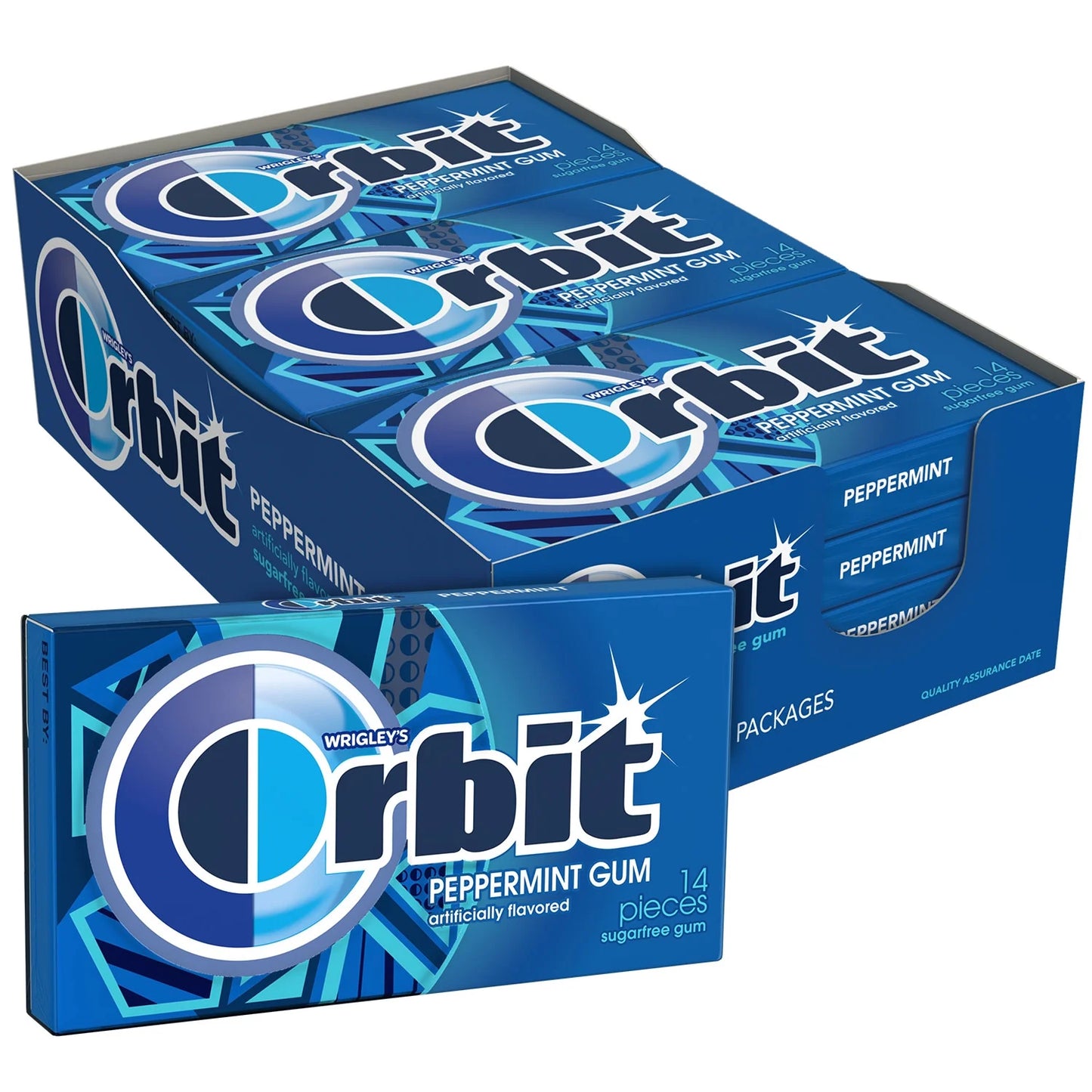 Orbit Peppermint Gum 14 Sticks 12 Count