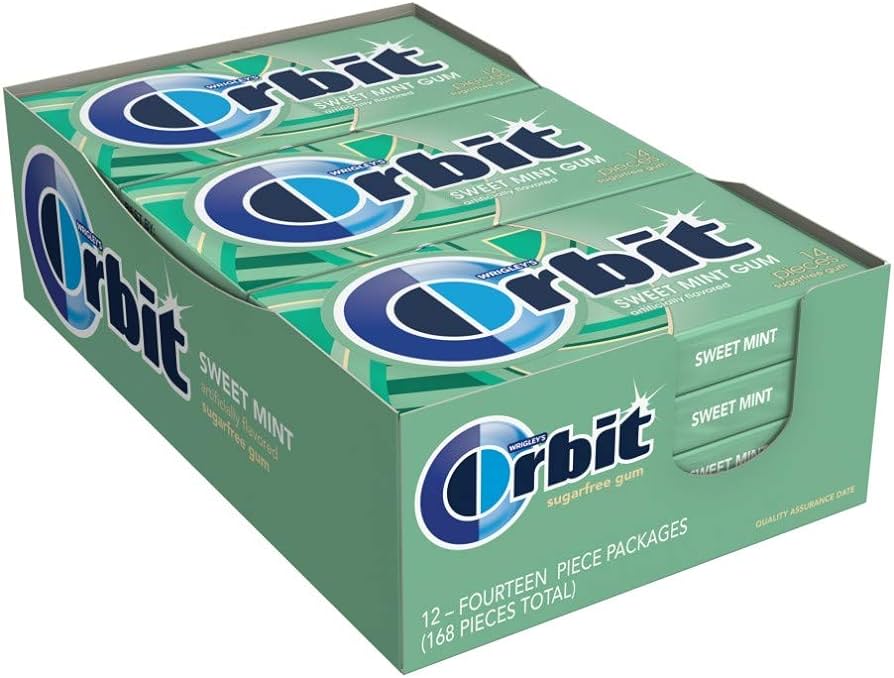 Orbit Sweet Mint Gum 14 Sticks 12 Count