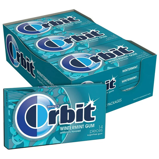 Orbit Wintermint Gum 14 Sticks 12 Count