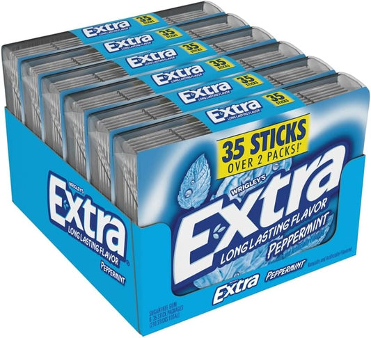 Extra Peppermint Gum 35 Sticks 6 Count