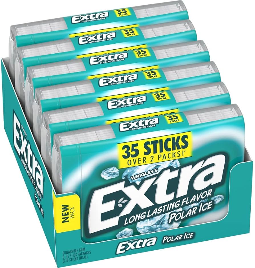 Extra Polar Ice Gum 35 Sticks 6 Count