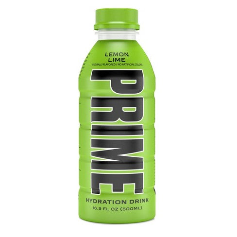 Prime Hydration Lemon Lime 16.9oz 12 Count