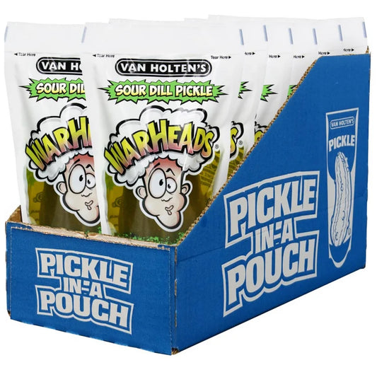 Van Holten’s Warheads Sour Dill Pickle 5oz 12 Count