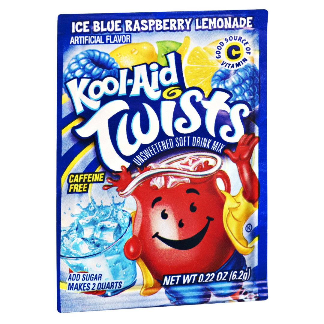 Kool-Aid Twists Ice Blue Raspberry Lemonade 0.22oz 48 Count