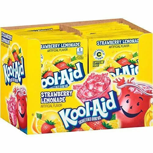 Kool-Aid Strawberry Lemonade 0.17oz 48 Count